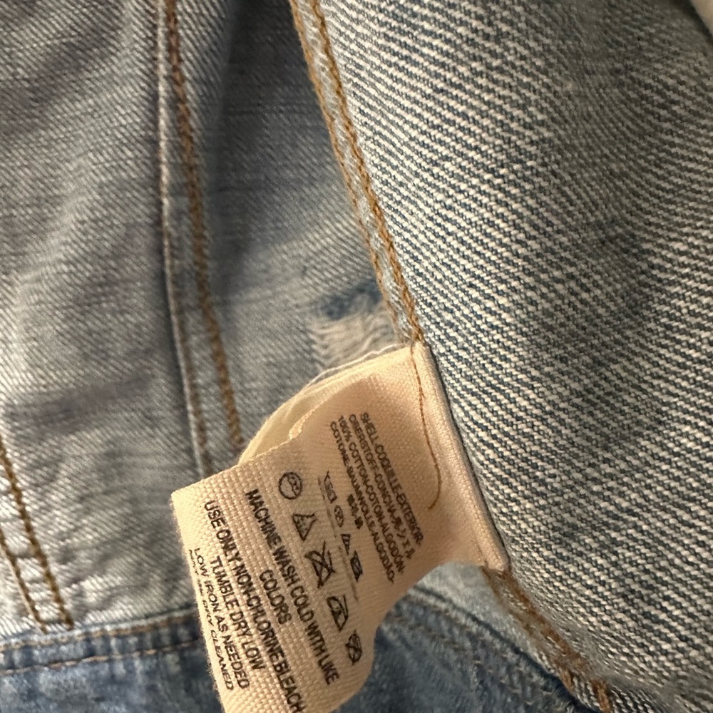 Denim Military Style Jacket - Picture 4 of 5